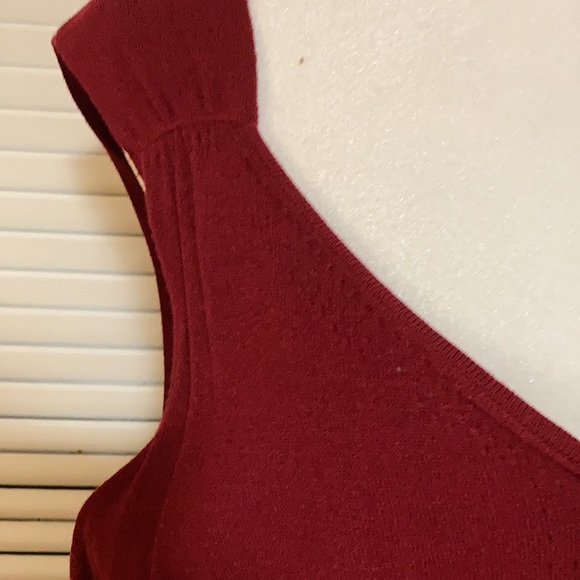 NWT Anne Klein Shade of Maroon Sleeveless Sweater Size XL - Picture 6 of 12